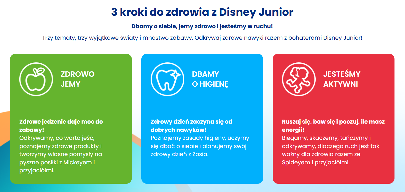Akademia zdrowia z Disney Junior